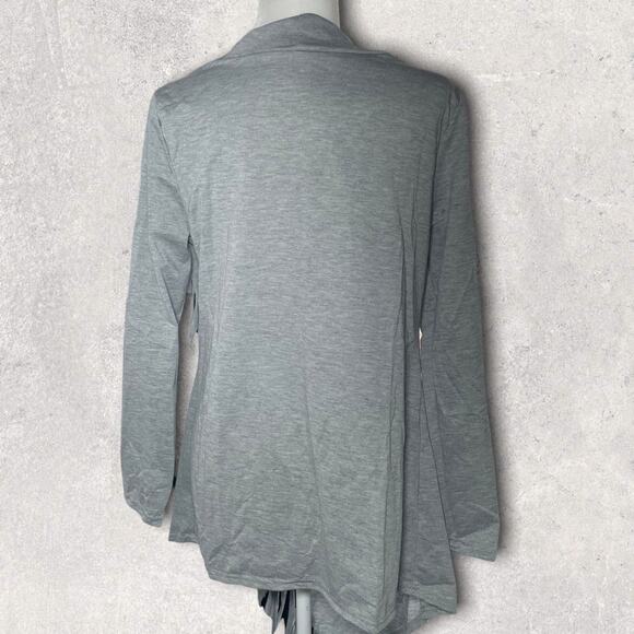 CARDIGAN TASSEL FRINGE SHIRT GREY - M - Picture 3 of 5
